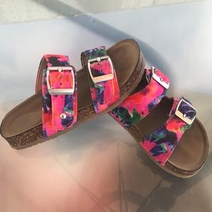 Tie dye sandals